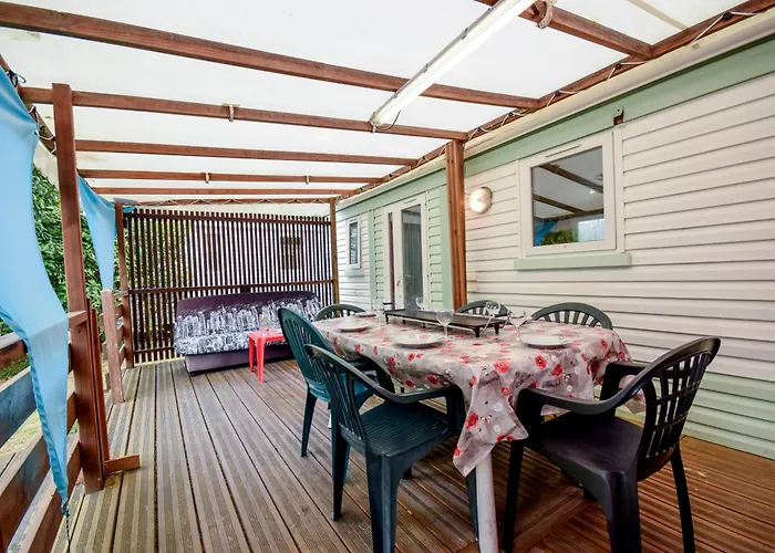 Campingplatz Mobil-home Climatise, 3etoiles, 5 Min Du Et A 15 Min De Mimizan-plage